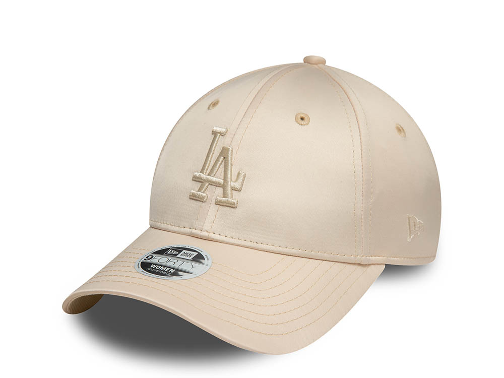 New Era Los Angeles Dodgers Satin Cream Womens 9Forty Snapback Gorra