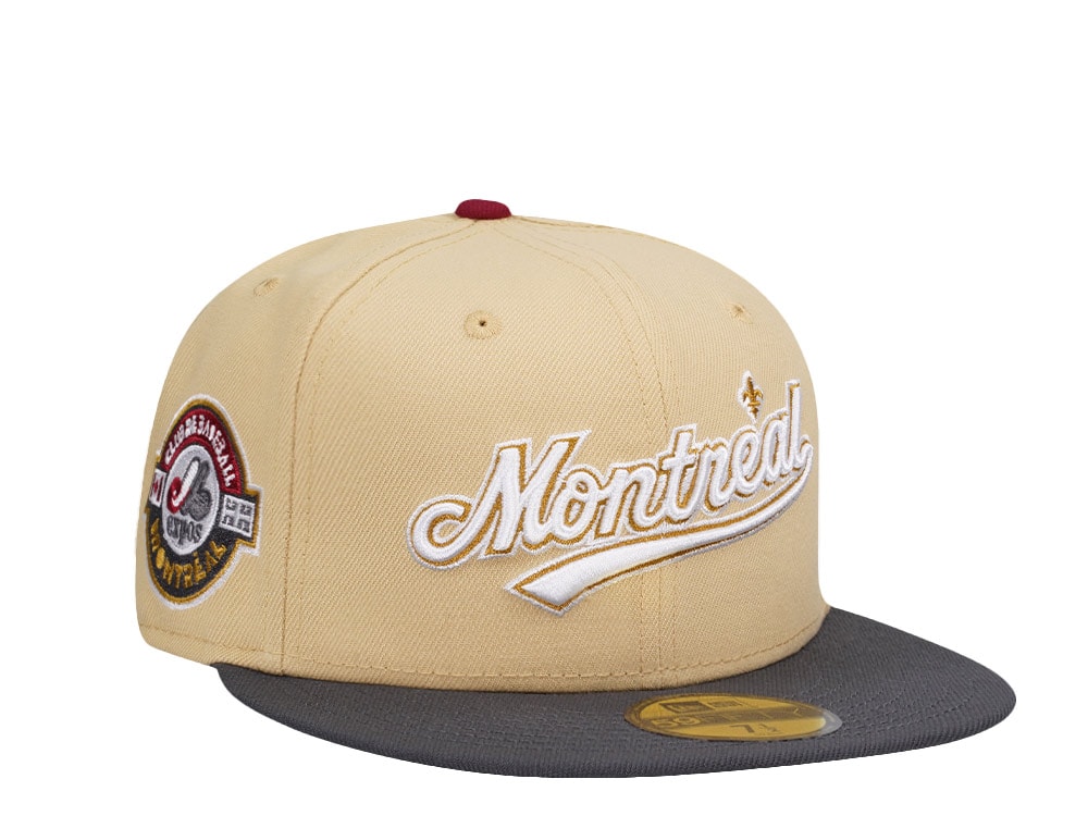 New Era Montreal Expos Vegas Gold Prime Two Tone Edition 59Fifty Fitted Gorra