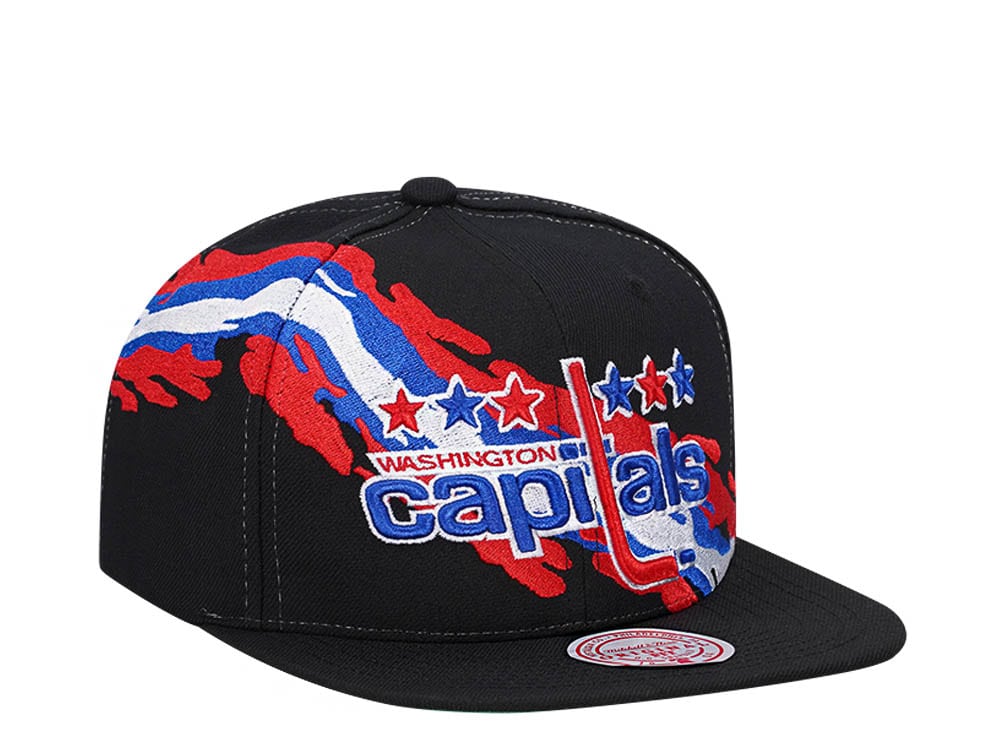 Mitchell & Ness Washington Capitals Vintage Paintbrush Snapback Cap