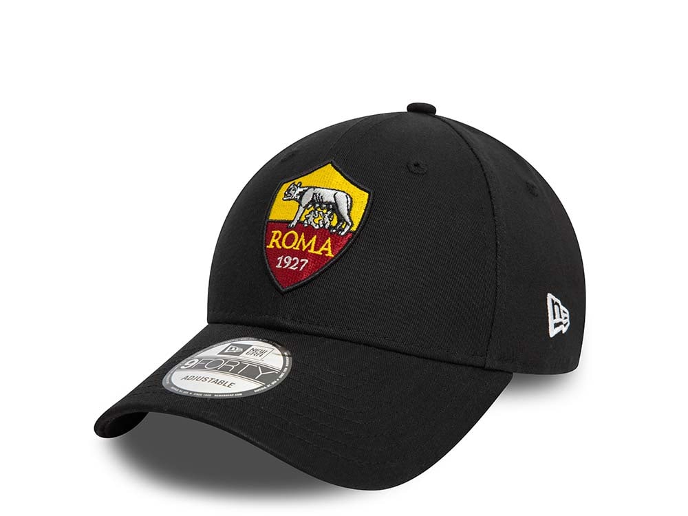 New Era AS Roma Black 9Forty Strapback Gorra