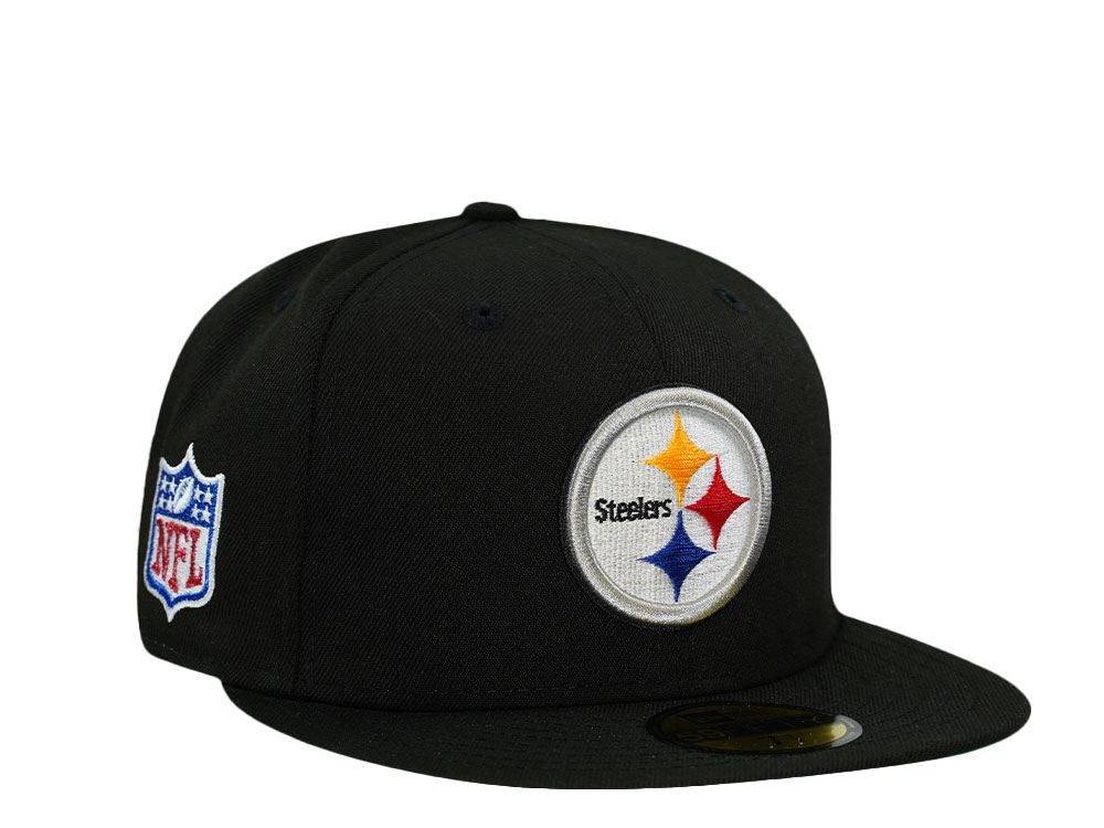 New Era Pittsburgh Steelers Black Throwback Prime Edition 59Fifty Fitted Gorra