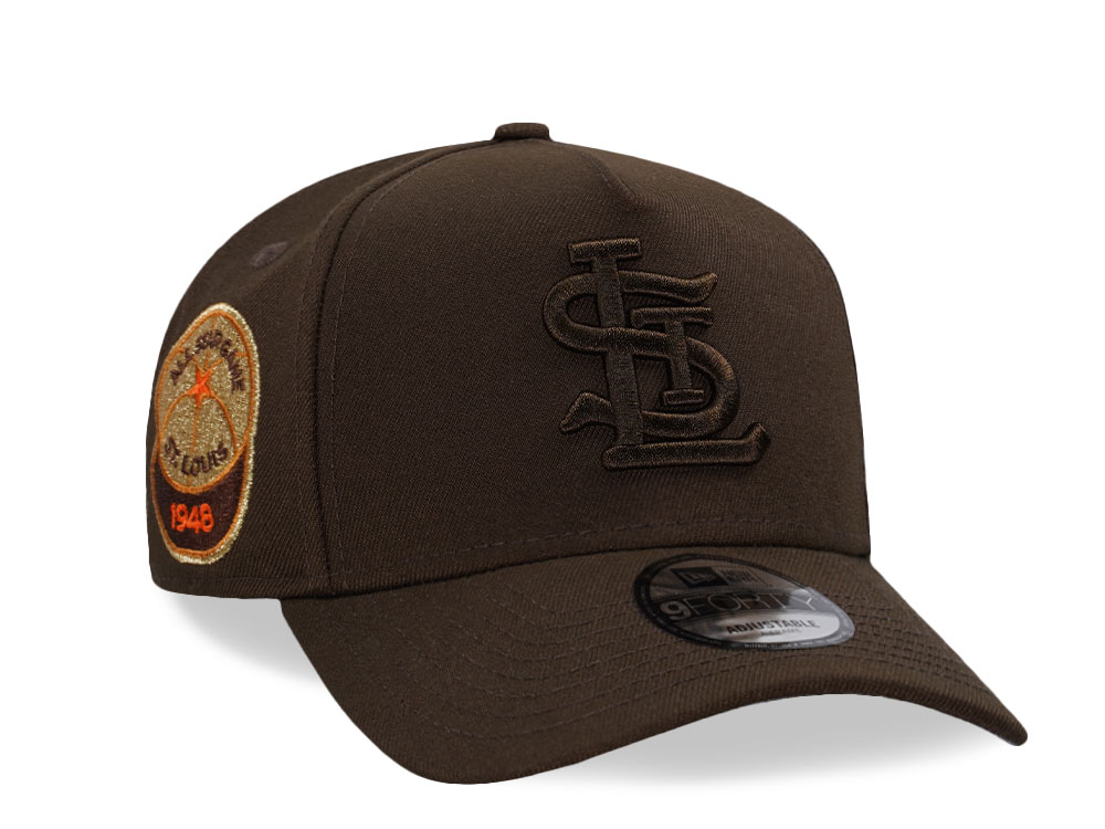 New Era St. Louis Cardinals All Star Game 1948 Brown Tonal Edition 9Forty A Frame Snapback Gorra