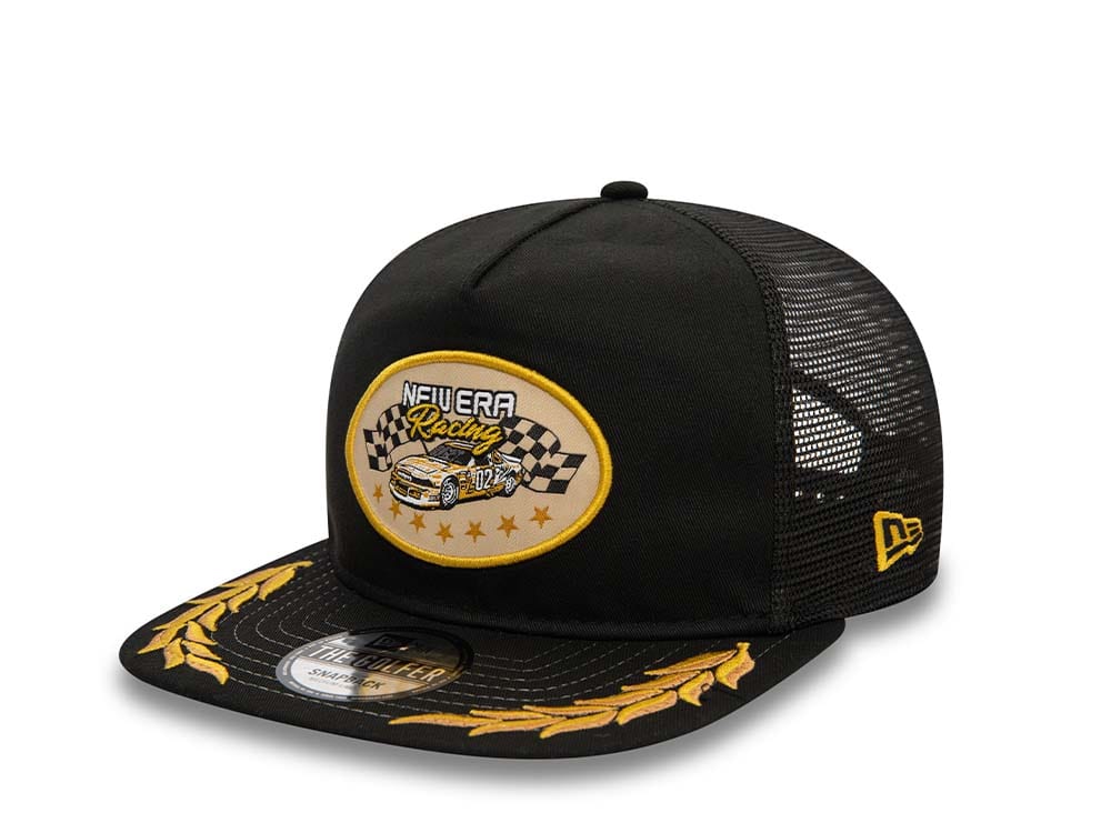 New Era Motorsport Racing Trucker Golfer Snapback Gorra