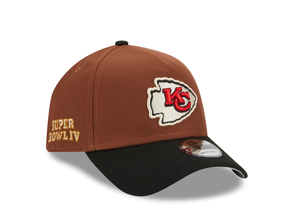 New Era Kansas City Chiefs Super Bowl IV Harvest Two Tone 9Forty A Frame Snapback Gorra