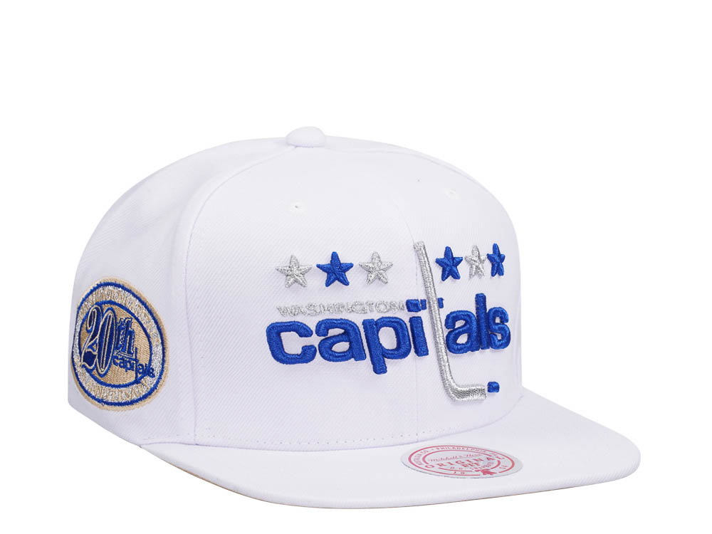 Mitchell & Ness Washington Capitals 20th Anniversary Winter White Snapback Gorra