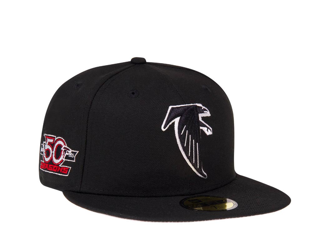 New Era Atlanta Falcons 50 Seasons Black Classic Prime Edition 59Fifty Fitted Gorra