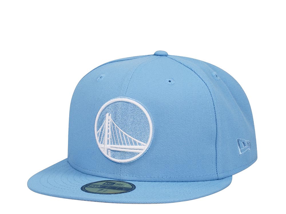 New Era Golden State Warriors Sky Blue Classic Edition 59Fifty Fitted Gorra