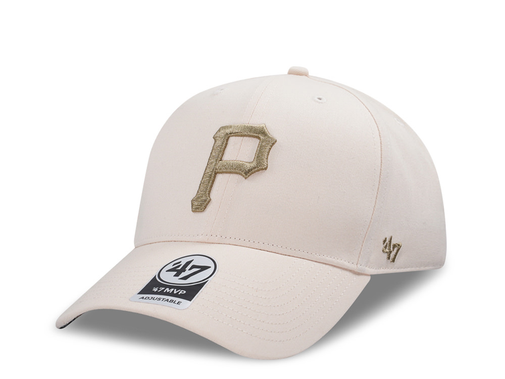 47Brand Pittsburgh Pirates Natural Tropic Pop Under MVP Snapback Gorra