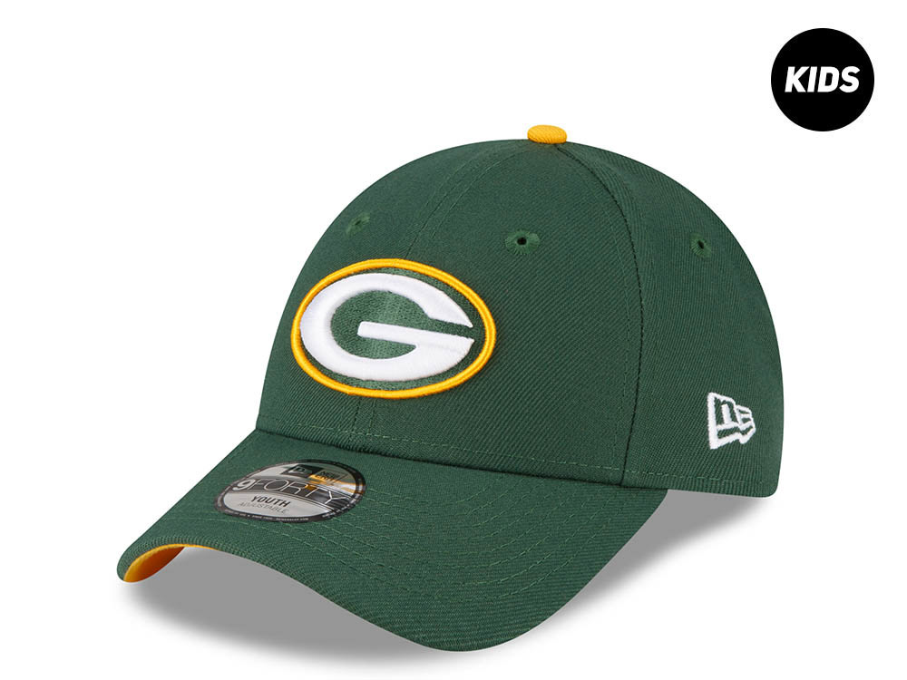 New Era Green Bay Packers Green Kids 9Forty Strapback Gorra