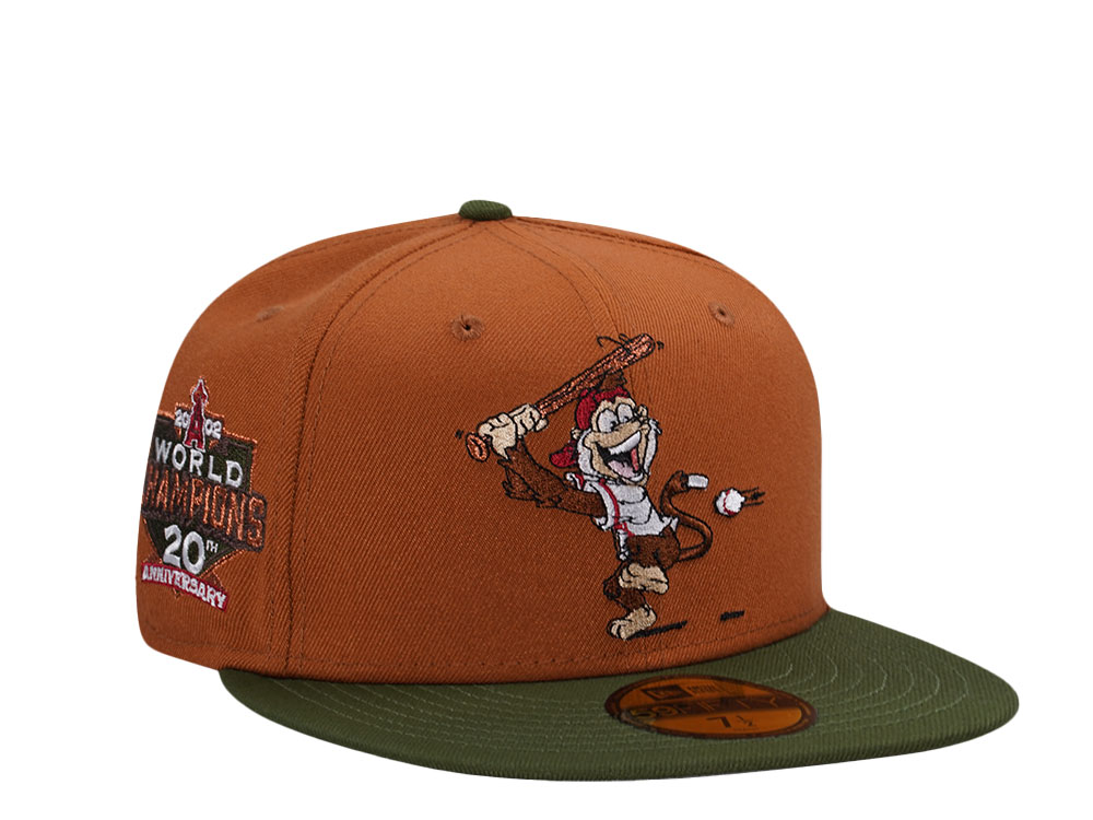 New Era Anaheim Angels 20th World Champions Anniversary Mascot Two Tone Edition 59Fifty Fitted Gorra