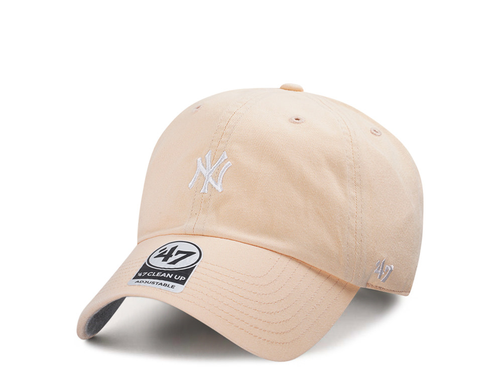 47Brand New York Yankees Apricot Base Runner Clean up Strapback Gorra