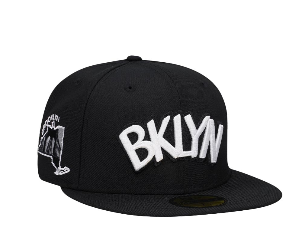 New Era Brooklyn Nets Black Bridge Classic Edition 59Fifty Fitted Gorra