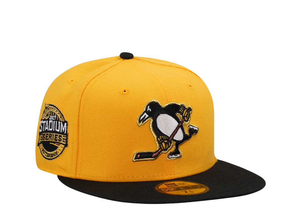 New Era Pittsburgh Penguins Stadium Series 2017 Black and Yellow Two Tone Edition 59Fifty Fitted Gorra