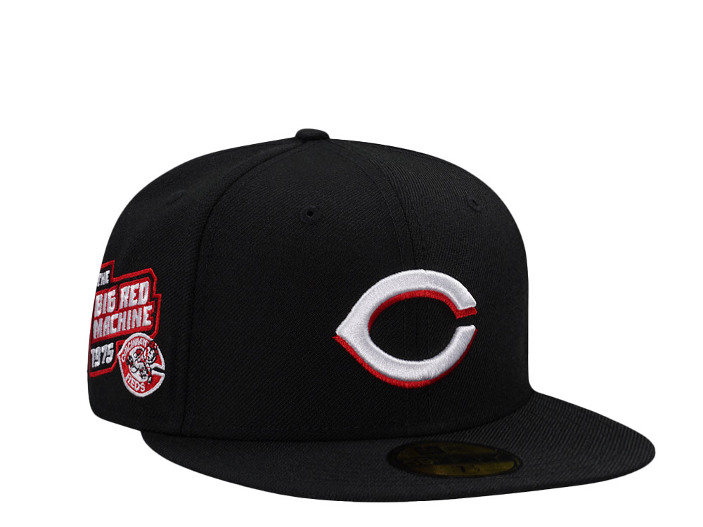 New Era Cincinnati Reds Big Red Machine 1975 Black Wool Edition 59Fifty Fitted Gorra