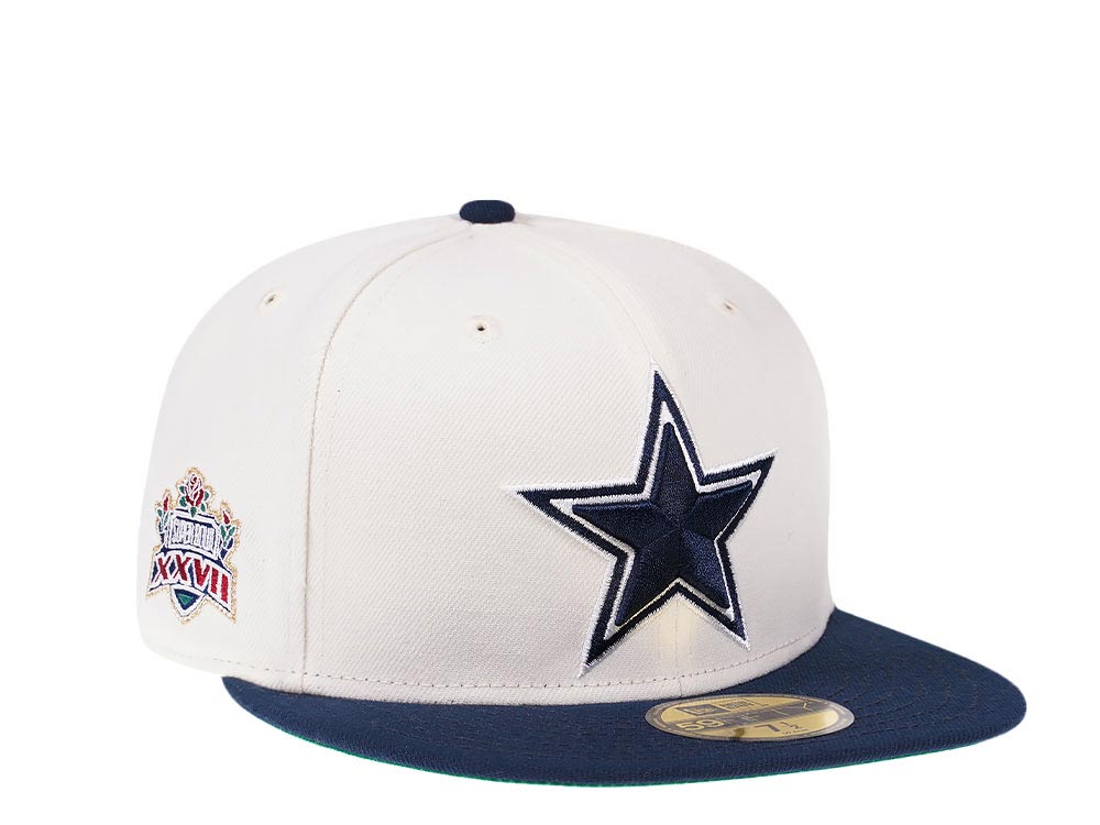 New Era Dallas Cowboys Super Bowl XXVII Cream Dome Edition 59Fifty Fitted Gorra