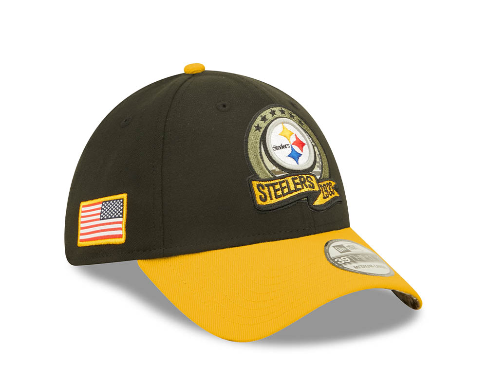 New Era Pittsburgh Steelers Salute to Service 2022 39Thirty Stretch Gorra