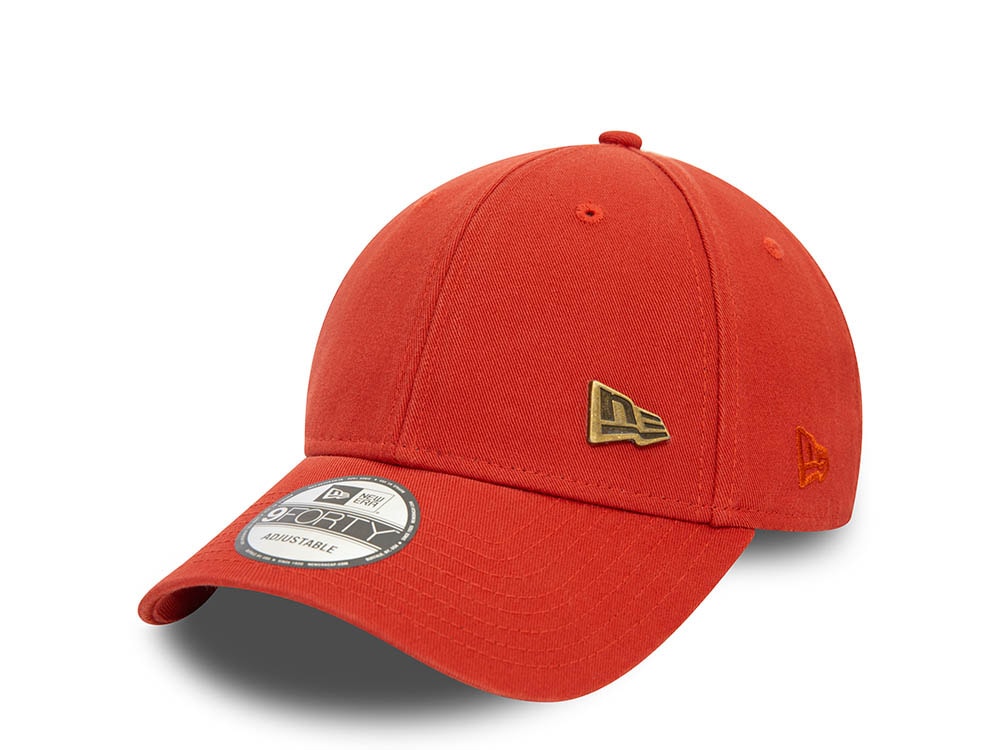 New Era Logo Red 9Forty Strapback Gorra