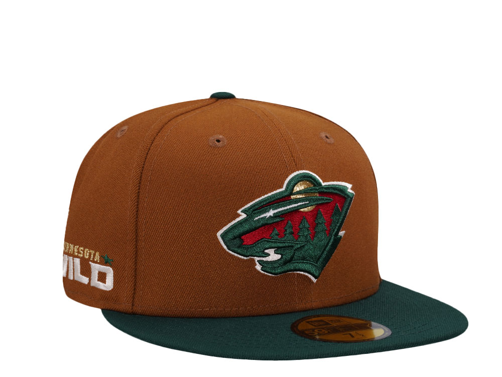 New Era Minnesota Wild Bourbon Two Tone Edition 59Fifty Fitted Gorra