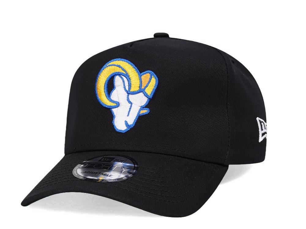 New Era Los Angeles Rams Black 9Forty A Frame Snapback Gorra