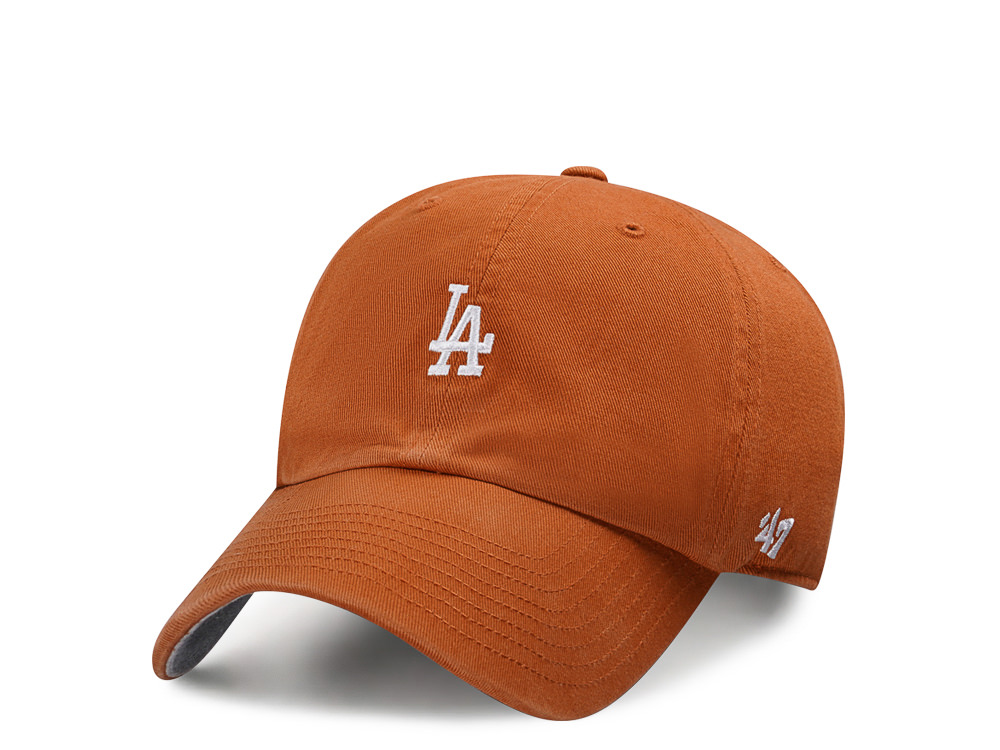 47Brand Los Angeles Dodgers Burnt Orange Base Runner Clean up Strapback Gorra