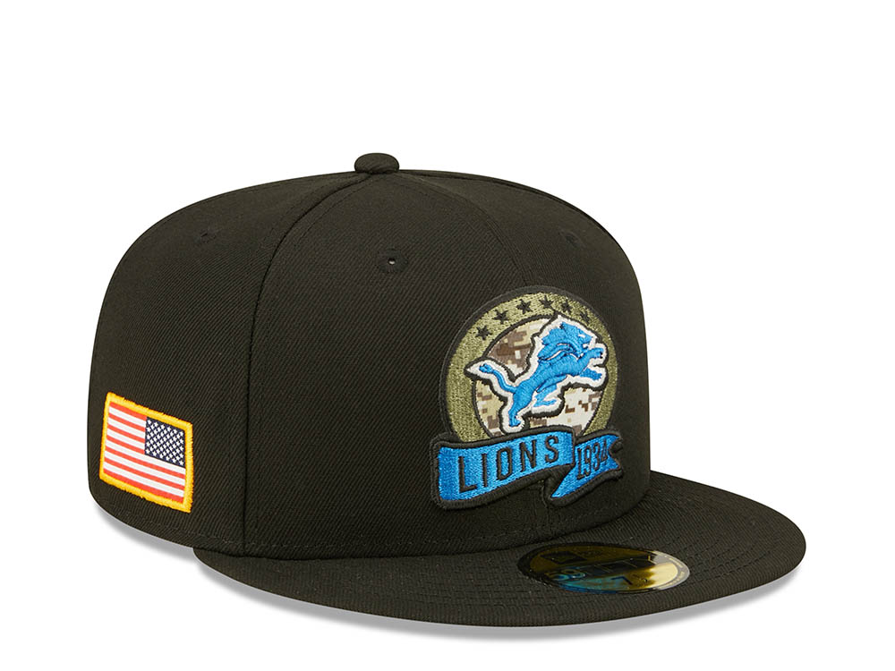 New Era Detroit Lions Salute to Service 2022 Fitted 59Fifty Gorra