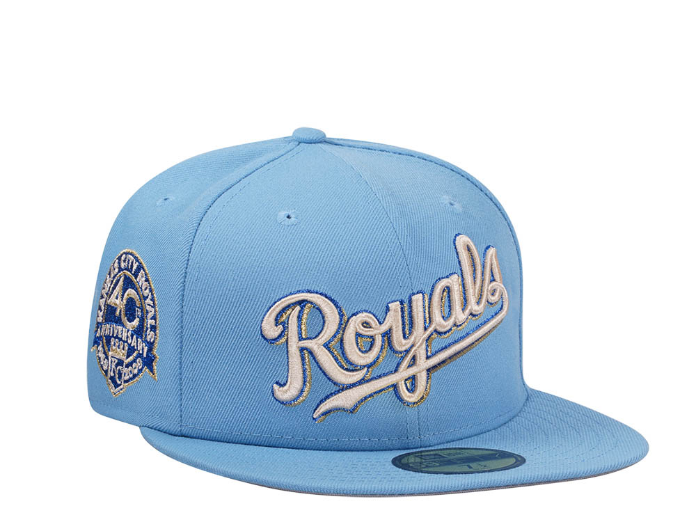 New Era Kansas City Royals 40th Anniversary Sky Classic Edition 59Fifty Fitted Gorra