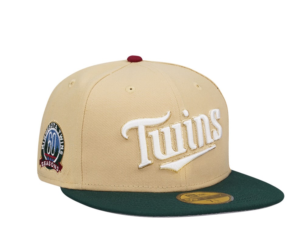 New Era Minnesota Twins 60 Seasons Vegas Two Tone Edition 59Fifty Fitted Gorra