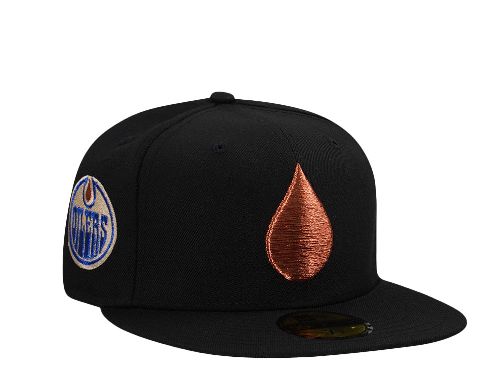 New Era Edmonton Oilers Black Drop Prime Edition 59Fifty Fitted Gorra