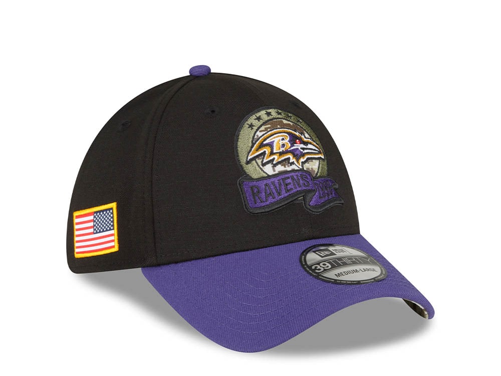 New Era Baltimore Ravens Salute to Service 2022 39Thirty Stretch Gorra