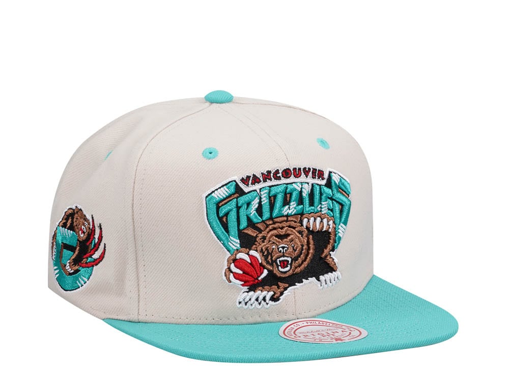 Mitchell & Ness Vancouver Grizzlies Sail Off White Two Tone Snapback Gorra