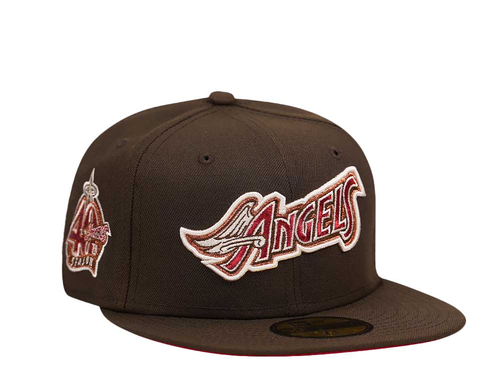 New Era Anaheim Angels 40th Anniversary Metallic Platinum Two Tone Edition 59Fifty Fitted Gorra