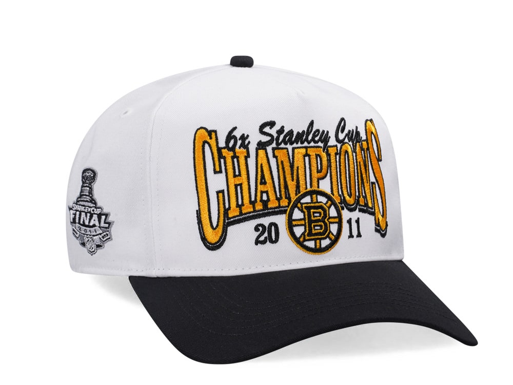 47Brand Boston Bruins 2011 Stanley Cup White Vintage Hitch Snapback Gorra