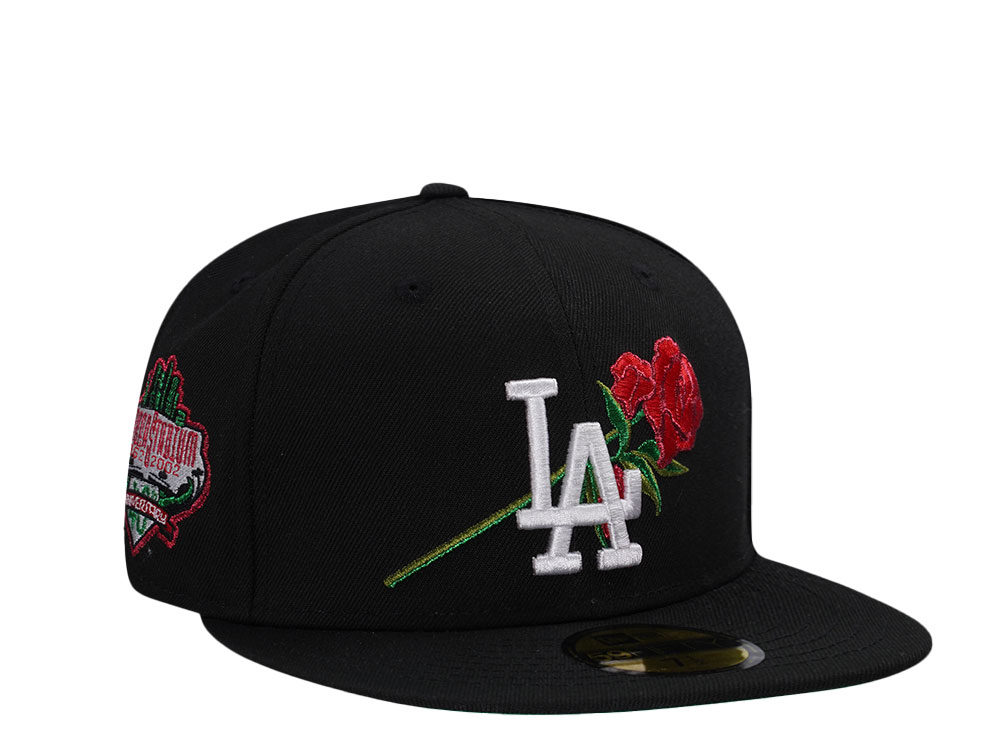 New Era Los Angeles Dodgers 40th Stadium AnniversaryBlack Rose Edition 59Fifty Fitted Gorra