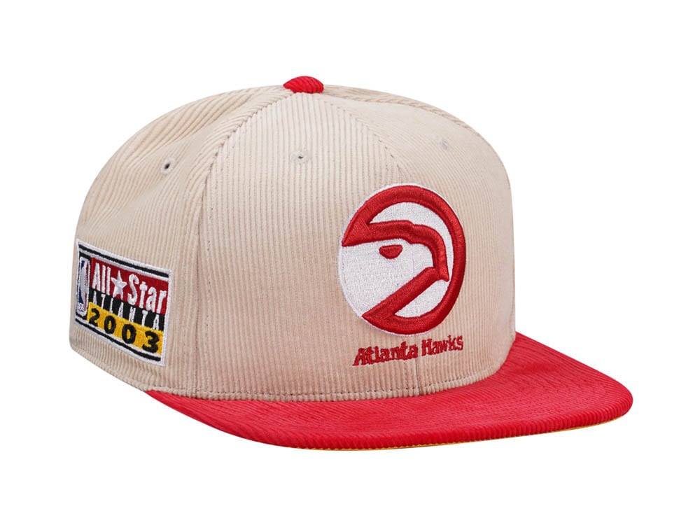 Mitchell & Ness Atlanta Hawks All Star 2003 Two Tone Hardwood Classic Cord Edition Dynasty Fitted Gorra