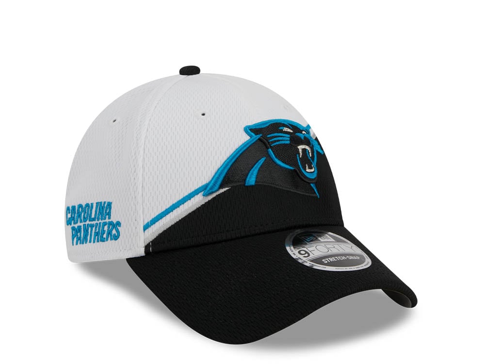 New Era Carolina Panthers NFL Sideline 2023 Black White  9Forty Snapback Gorra