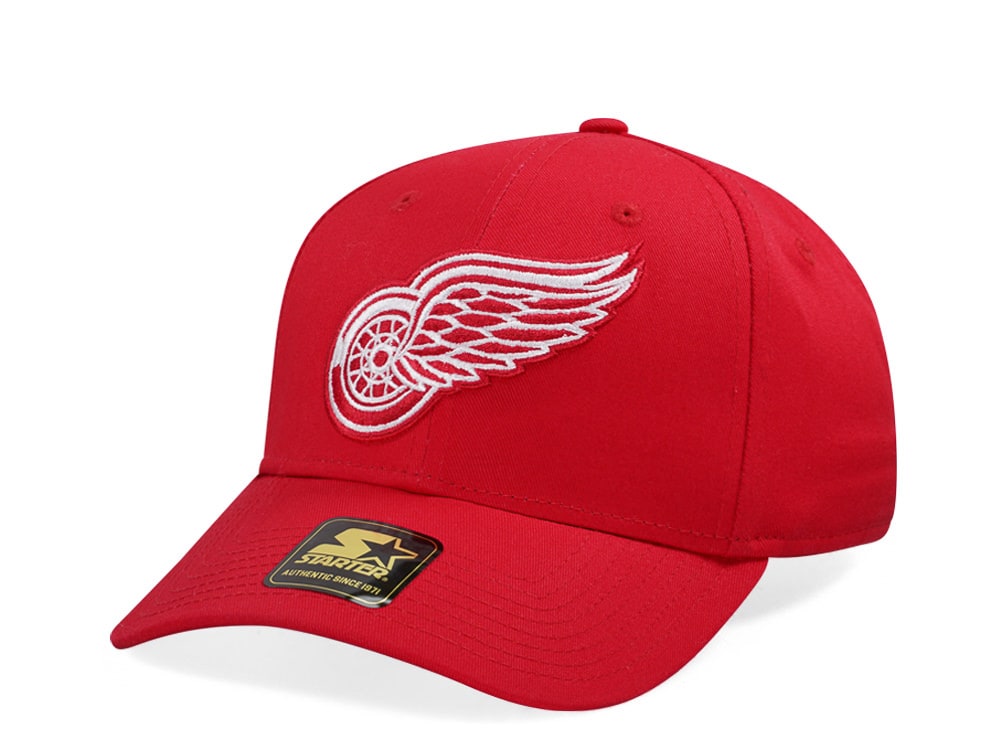 Starter Detroit Red Wings Score Cotton Twill Curved Snapback Gorra