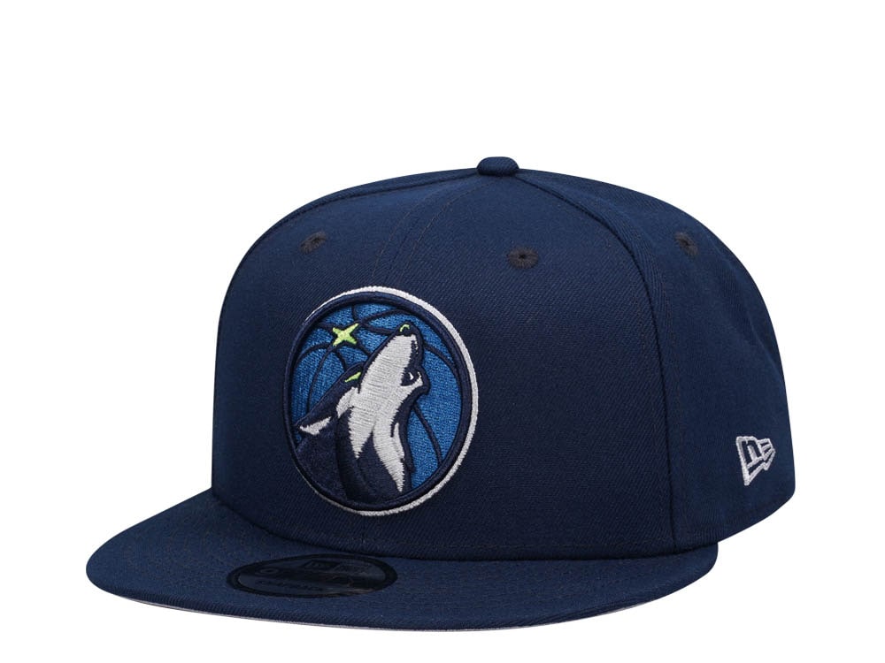 New Era Minnesota Timberwolves Navy Classic Edition 9Fifty Snapback Gorra