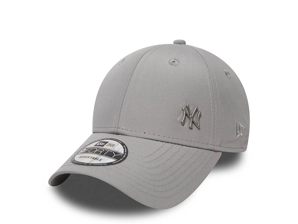 New Era New York Yankees Gray Flawless 9Forty Strapback Gorra