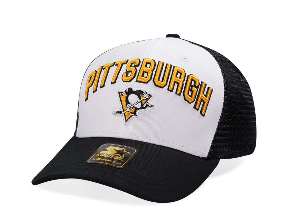 Starter Pittsburgh Penguins Penalty Curved Trucker Snapback Gorra