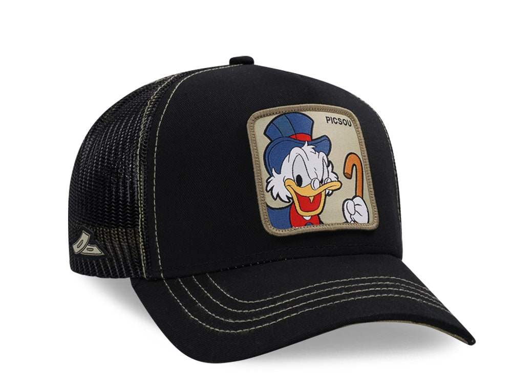 Capslab Disney Scrooge McDuck Black Trucker Snapback Gorra