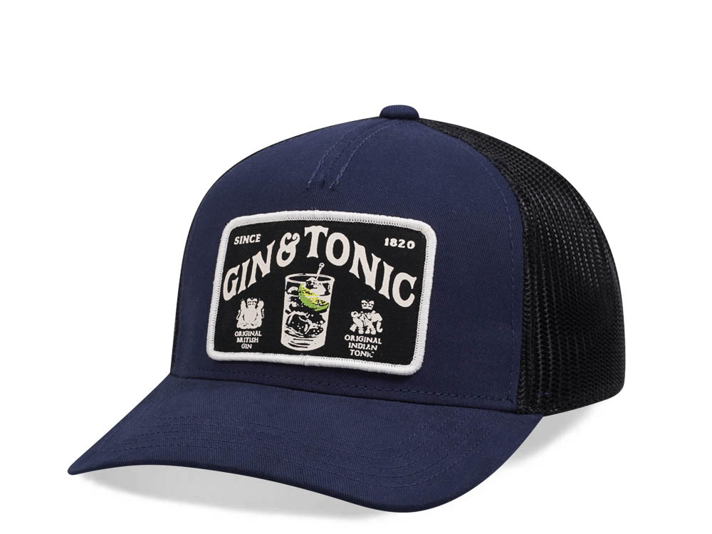 American Needle Gin Tonic Archive Valin Navy Trucker Snapback Gorra