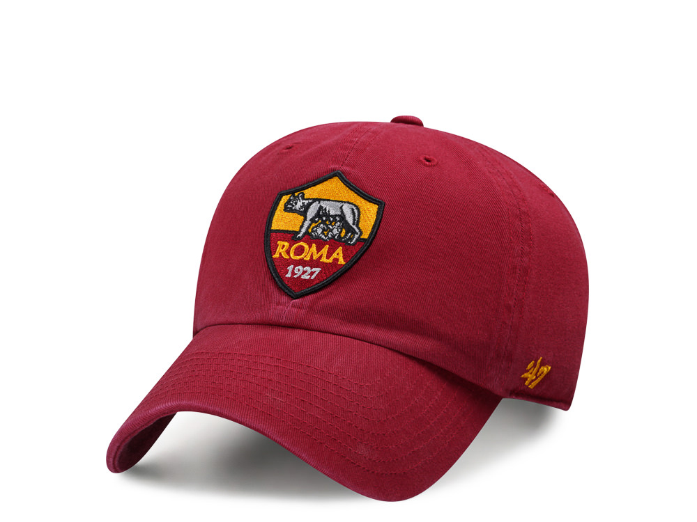 47Brand AS Roma Trojan Red Clean up Strapback Gorra