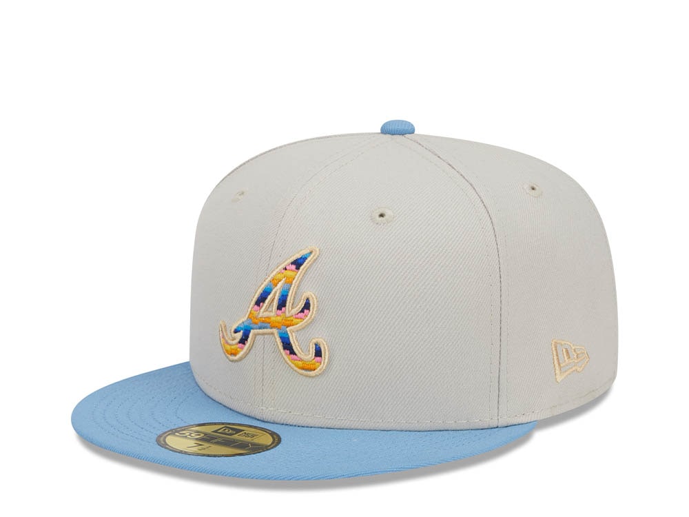 New Era Atlanta Braves Beachfront Stone Two Tone Edition 59Fifty Fitted Gorra