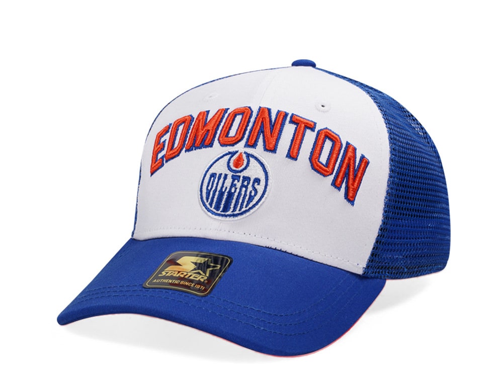 Starter Edmonton Oilers Penalty Curved Trucker Snapback Gorra