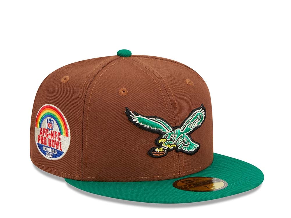 New Era Philadelphia Eagles Pro Bowl Honolulu 1987 Harvest Two Tone Edition 59Fifty Fitted Gorra