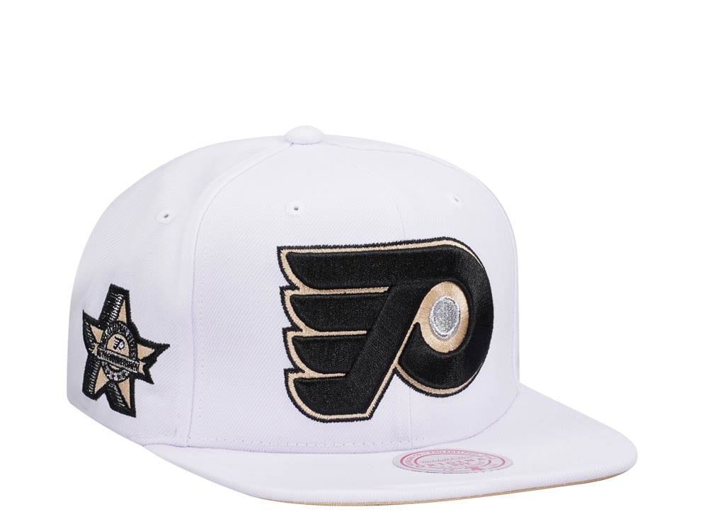 Mitchell & Ness Philadelphia Flyers 25th Anniversary Winter White Snapback Gorra