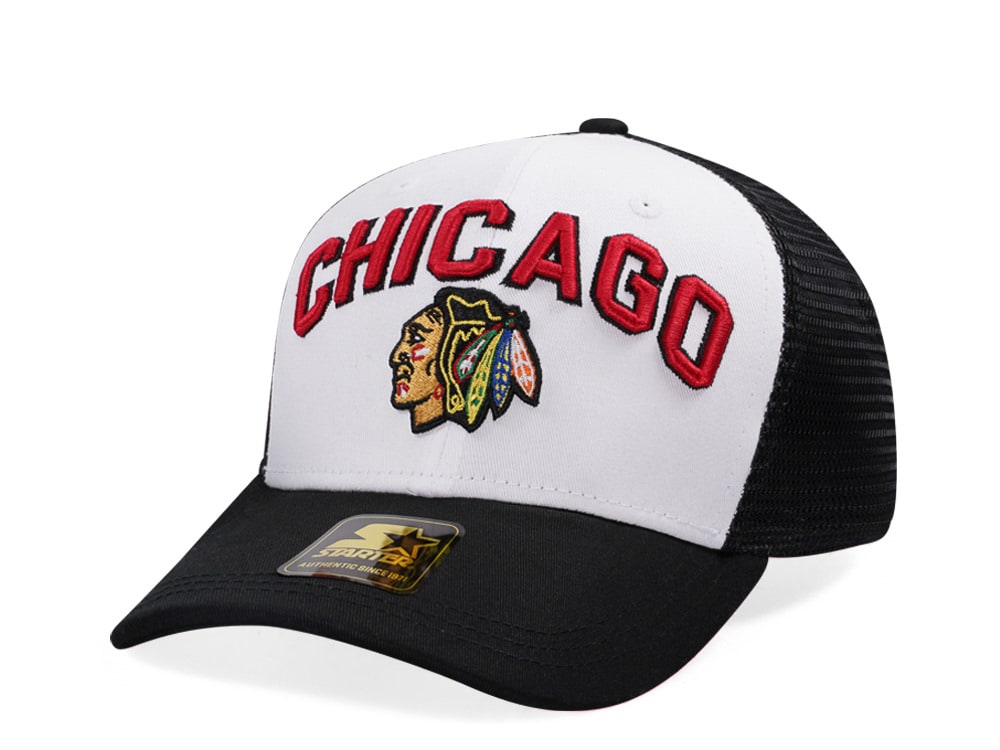 Starter Chicago Blackhawks Penalty Curved Trucker Snapback Gorra