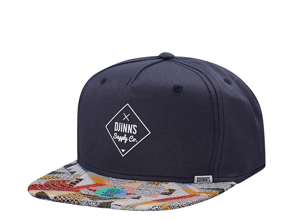 Djinns Aztek Navy Snapback Gorra