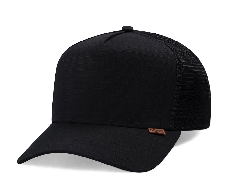 Djinns M-Ribstop Black Trucker Snapback Gorra