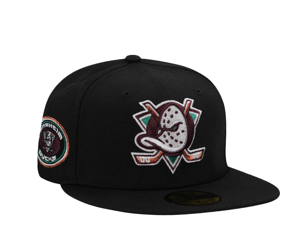 New Era Anaheim Ducks Black Glow Edition 59Fifty Fitted Gorra